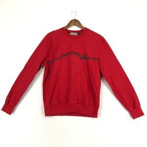 Canali Black Edition Men's Size 52 Red Long Sleeve Crewneck Pullover Sweatshirt